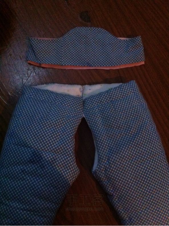 婴儿冬季背带棉裤制作教程 第6步