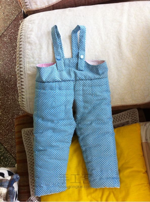 婴儿冬季背带棉裤制作教程 第10步