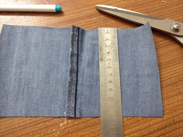 牛仔裤变包系列之爱心气球款 布艺教程 第3步