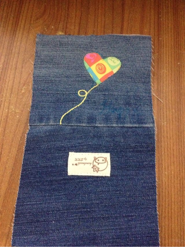 牛仔裤变包系列之爱心气球款 布艺教程 第6步