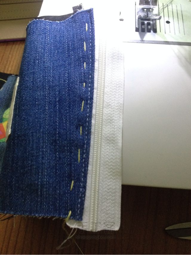 牛仔裤变包系列之爱心气球款 布艺教程 第8步