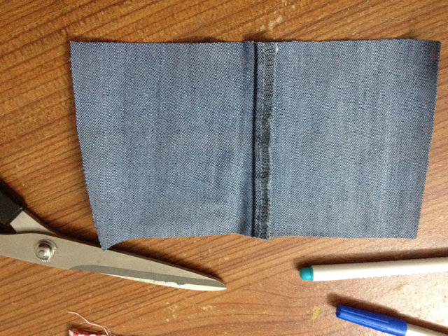 牛仔裤变包系列之爱心气球款 布艺教程 第1步