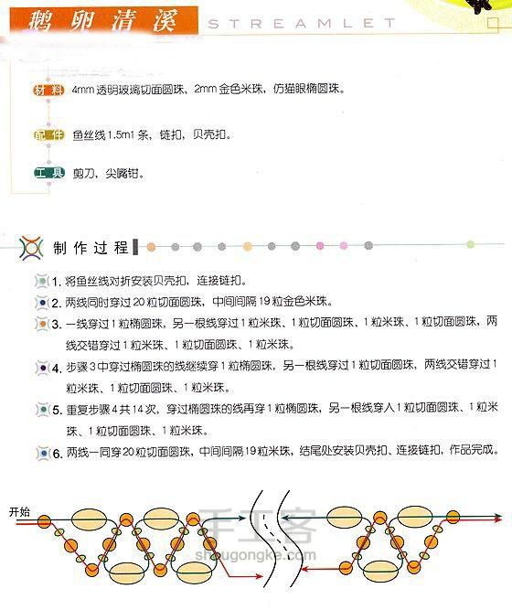 各种简单串珠手链1【转载】 第11步