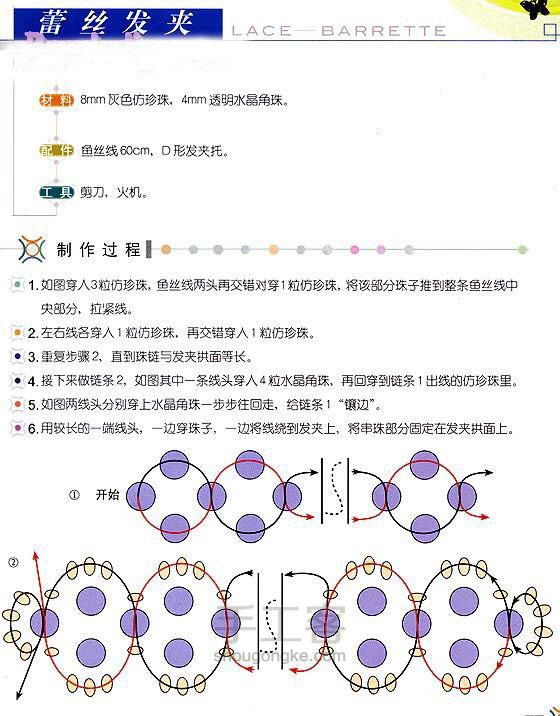 各种简单串珠手链1【转载】 第25步