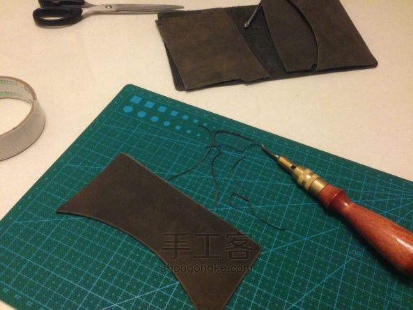 护照本&小旅行本 皮艺教程 第3步