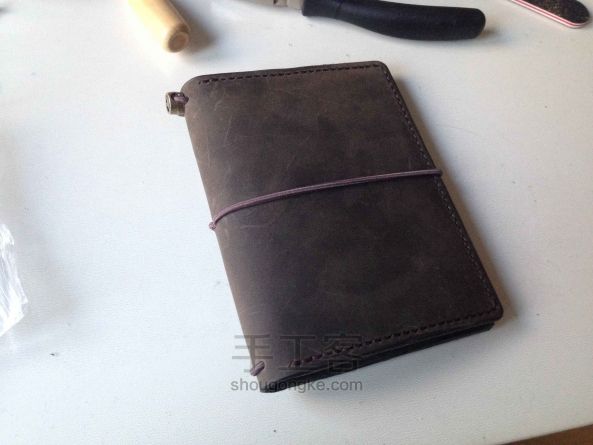 护照本&小旅行本 皮艺教程 第16步