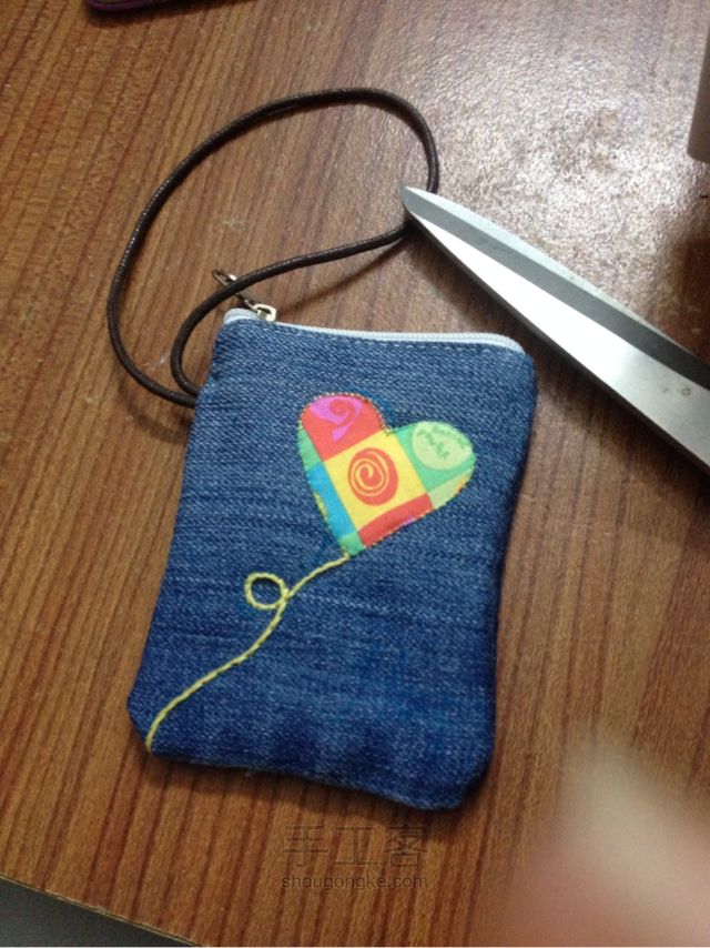 牛仔裤变包系列之爱心气球款 布艺教程 第12步