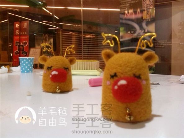 来自由鸟教室做羊毛毡圣诞礼物的童鞋们 第6张