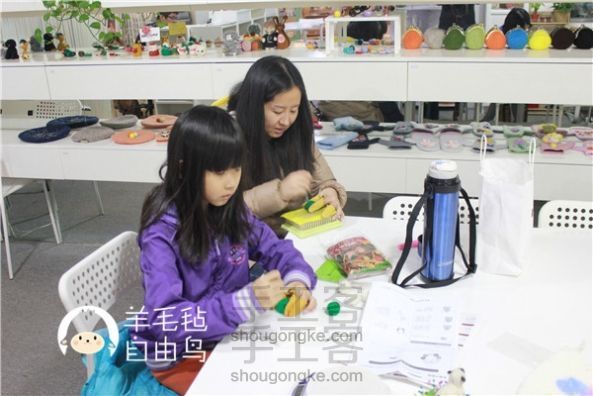 来自由鸟教室做羊毛毡圣诞礼物的童鞋们 第5张