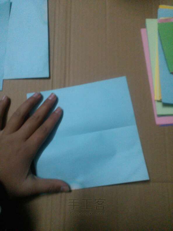推拉盒 折纸教程 第3步