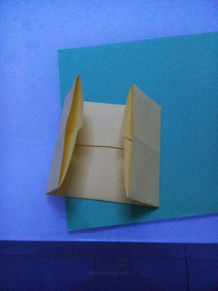 漂亮的折纸花篮 折纸教程 第2步