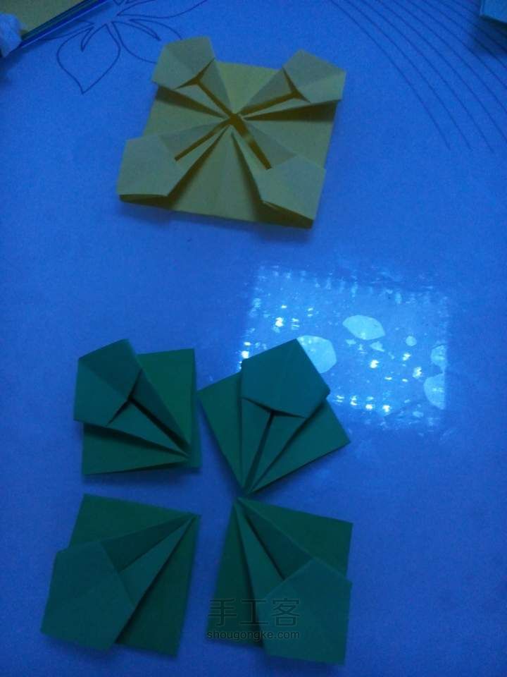 漂亮的折纸花篮 折纸教程 第8步