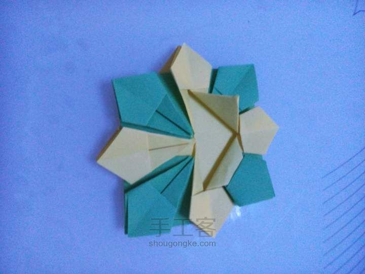 漂亮的折纸花篮 折纸教程 第10步