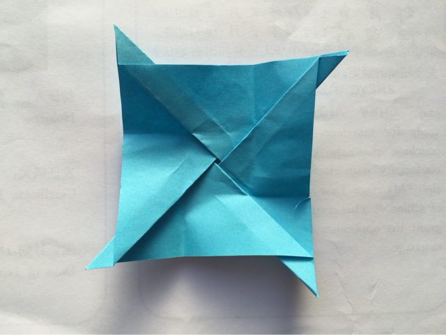 简易玫瑰折纸制作教程 第14步