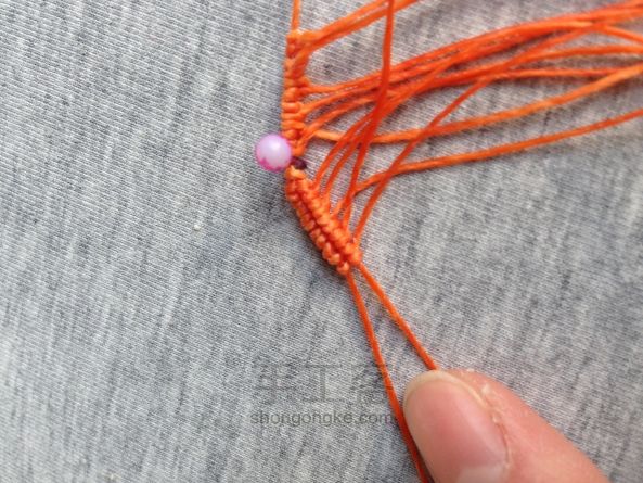 秋天的叶子 编织教程 第10步
