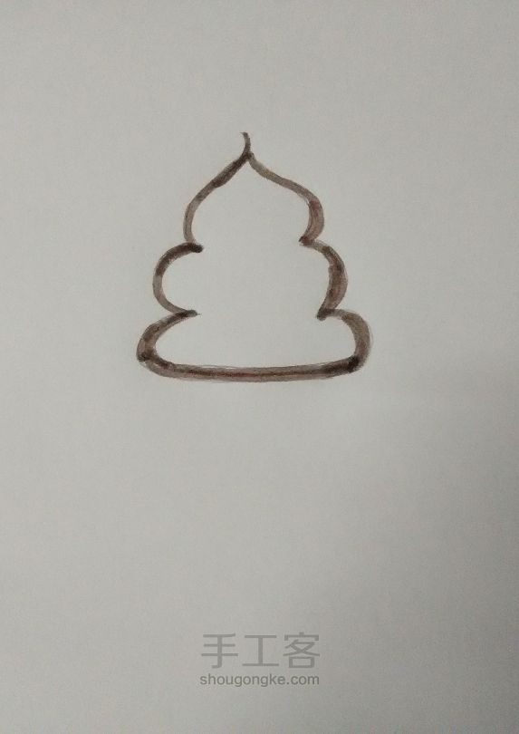 〖温暖教程⊙v⊙〗圣诞老人简笔手绘 第2步