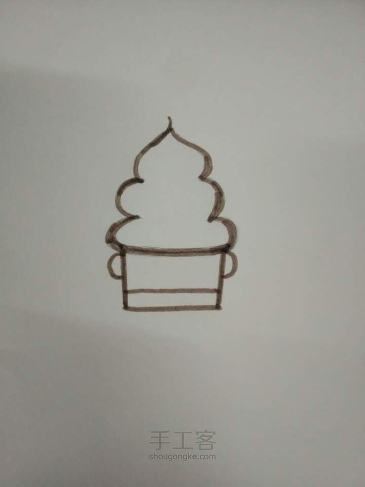 〖温暖教程⊙v⊙〗圣诞老人简笔手绘 第5步