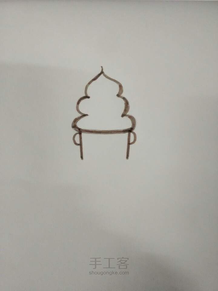 〖温暖教程⊙v⊙〗圣诞老人简笔手绘 第4步