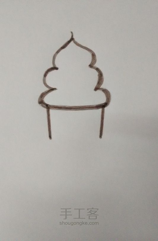 〖温暖教程⊙v⊙〗圣诞老人简笔手绘 第3步