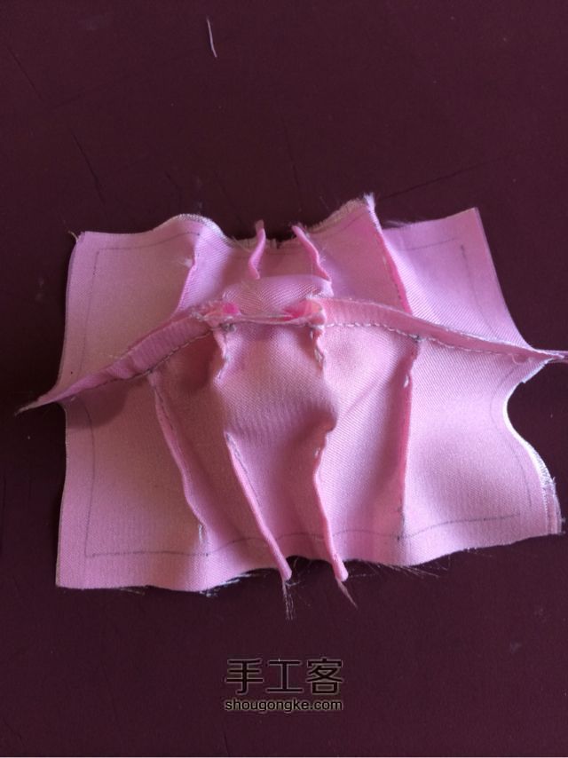 momoko桃子娃娃的简易婚纱—易操作，不繁琐 手工制作教程 第11步