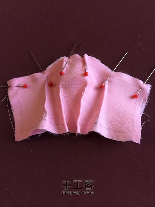momoko桃子娃娃的简易婚纱—易操作，不繁琐 手工制作教程 第10步