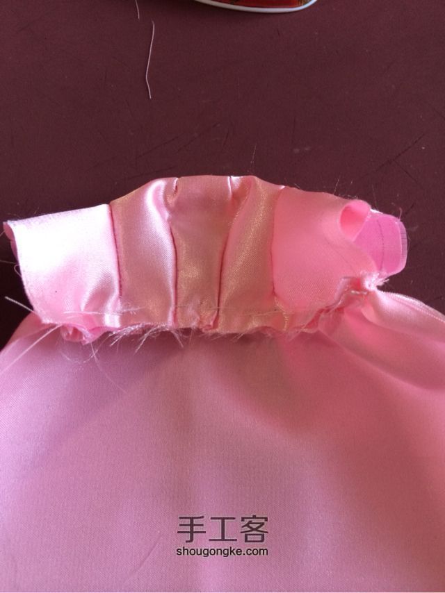 momoko桃子娃娃的简易婚纱—易操作，不繁琐 手工制作教程 第15步