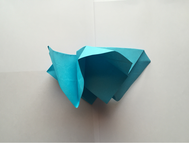简易玫瑰折纸制作教程 第25步