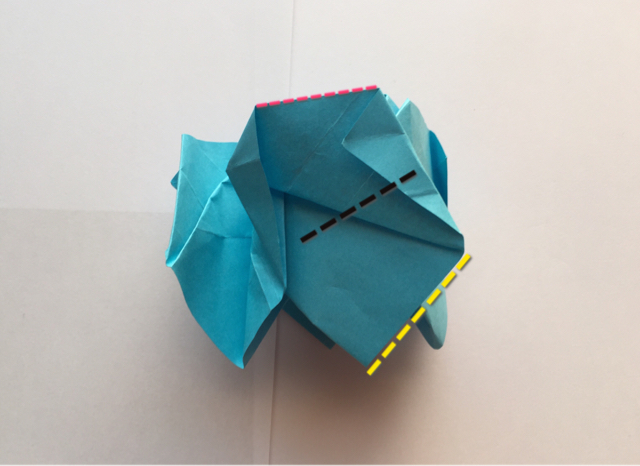 简易玫瑰折纸制作教程 第30步