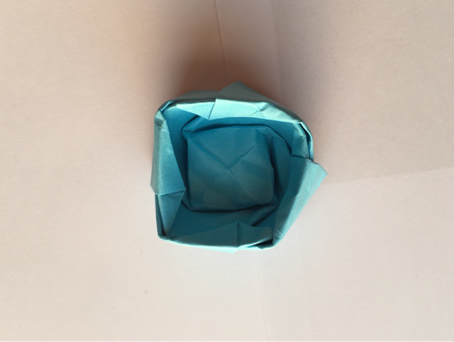 简易玫瑰折纸制作教程 第36步
