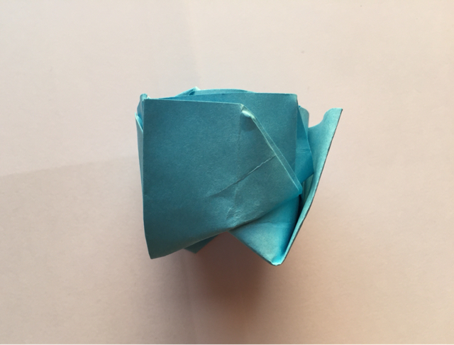 简易玫瑰折纸制作教程 第33步