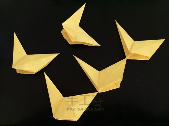 立体五角星折纸教程 第10步