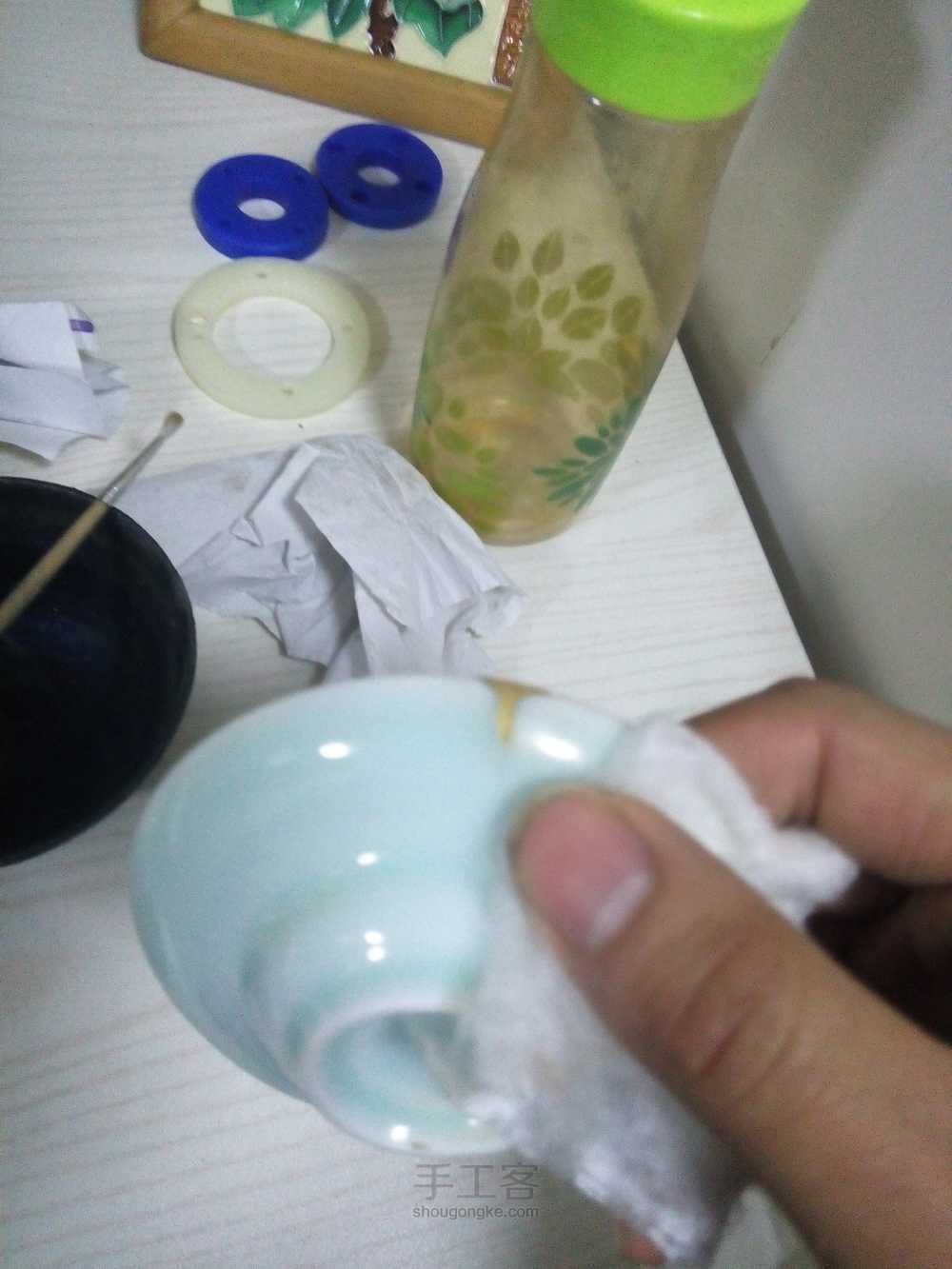 瓷器修补～金缮 第3步