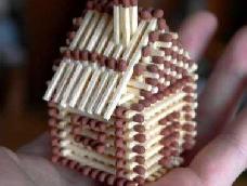 火柴房子模型