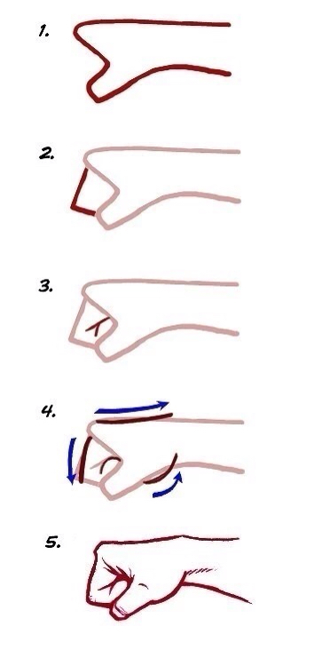 素描各种手势的画法和技巧 第2步