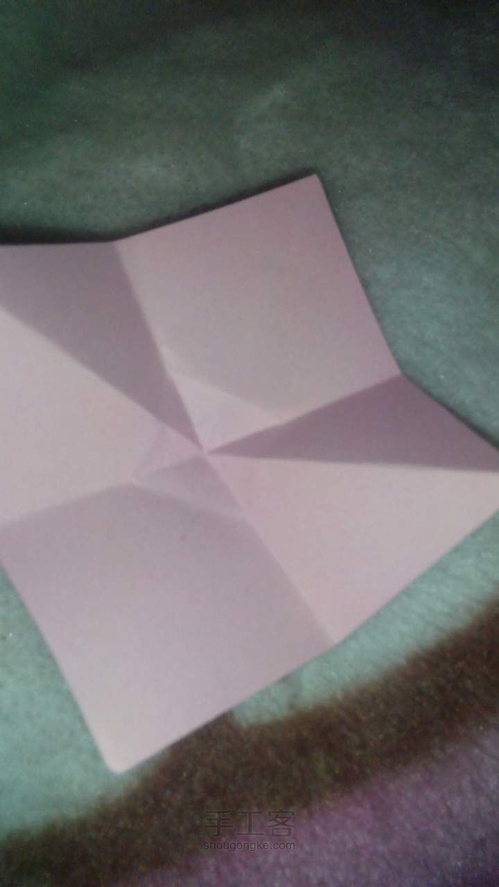 美丽立体蝴蝶结折纸 第6步
