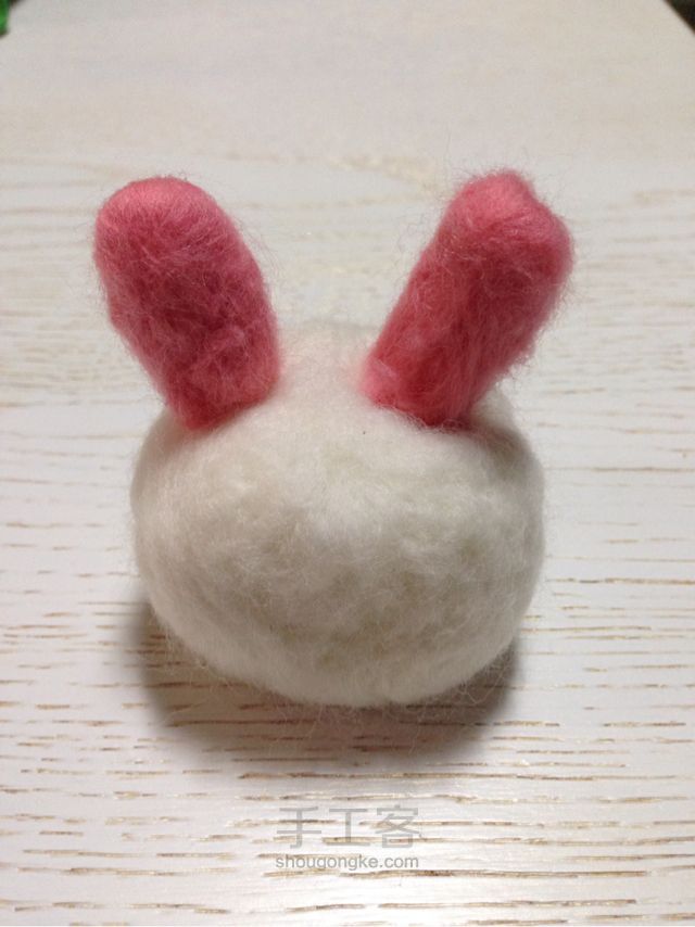 毛毡DIY包子兔 第2步