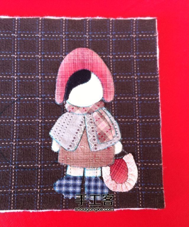 『材料/成品可购』拼布冬日女孩小夹 第1步