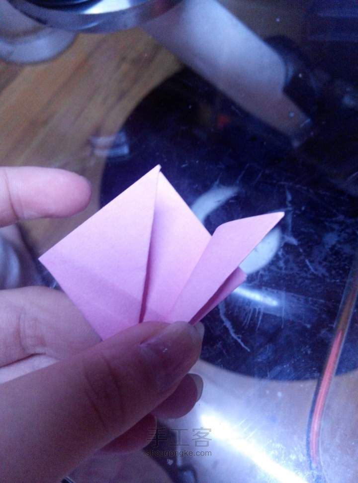 樱花 折纸教程 第5步