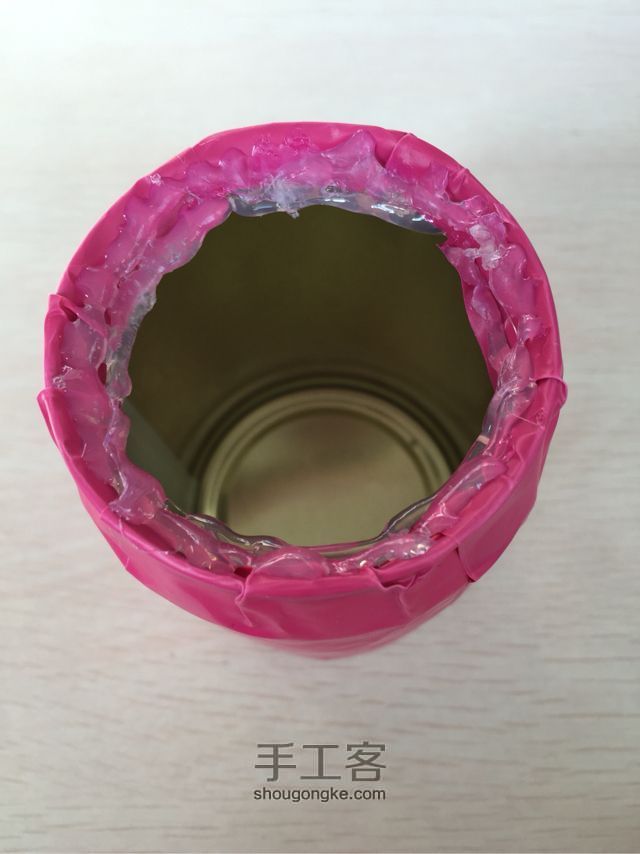 手工笔筒制作教程 第6步