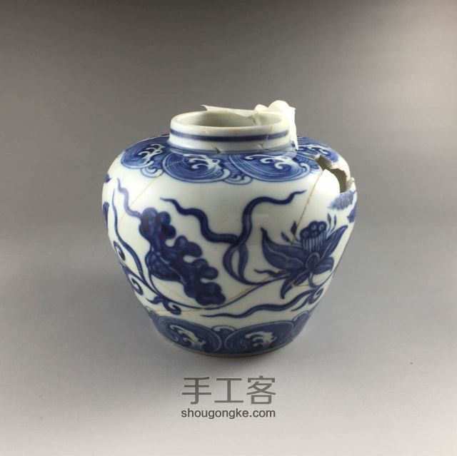 金缮修复瓷器 第2步