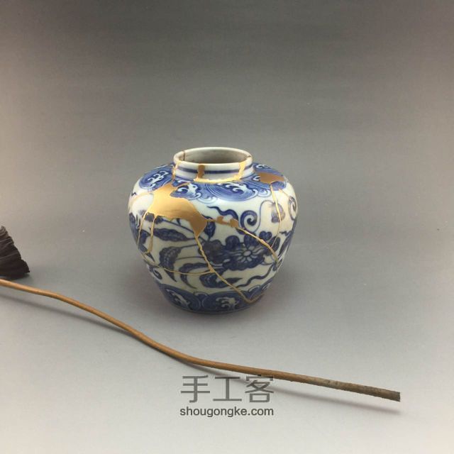 金缮修复瓷器 第6步