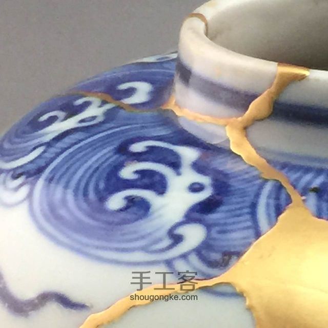 金缮修复瓷器 第9步