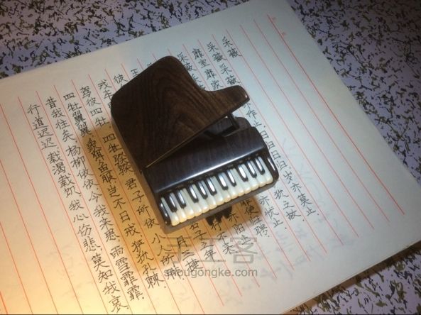 【幌子】紫光檀三角钢琴DIY教 第51步
