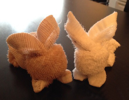 毛巾叠兔兔 第8步