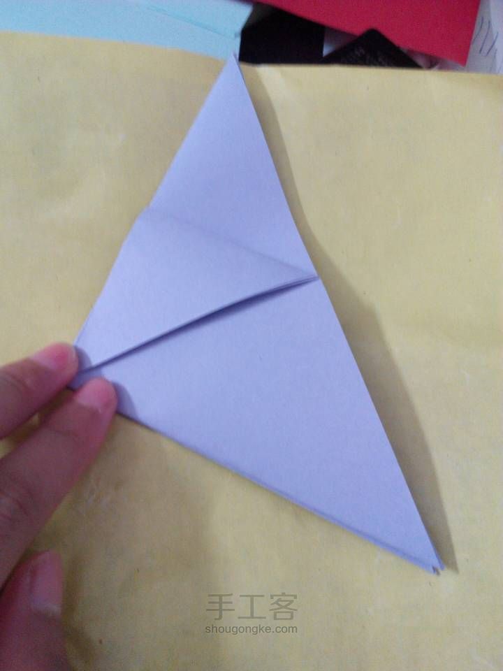 钻石玫瑰折纸教程 第2步