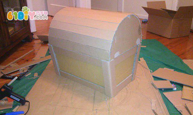 做一个宝箱 纸艺教程 第3步