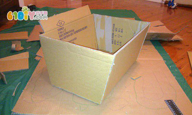 做一个宝箱 纸艺教程 第2步