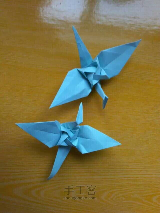 玫瑰纸鹤折纸教程（修改版） 第1步