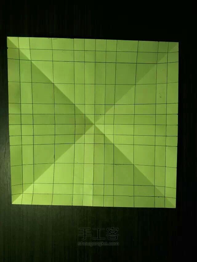 玫瑰纸鹤折纸教程（修改版） 第6步