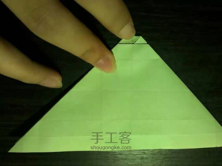 玫瑰纸鹤折纸教程（修改版） 第12步